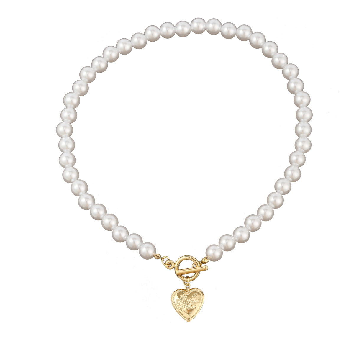 Collana perla naturale multifilo con moneta