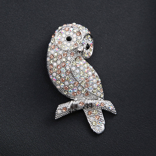 Spilla gufo diamante
