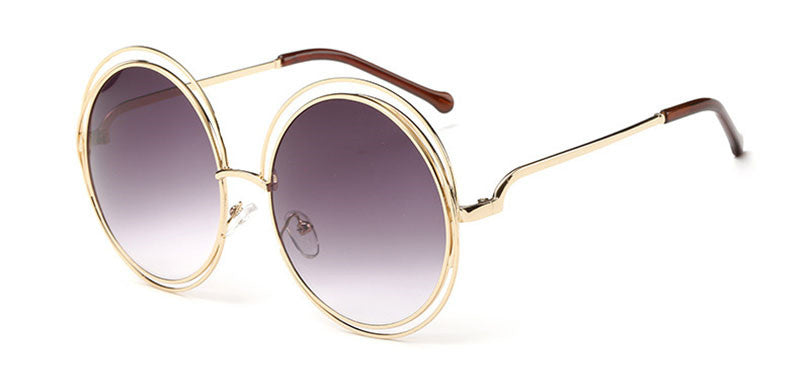 Occhiali da sole rotondi donna lenti piatte