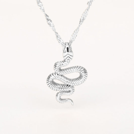 Collana serpente oro e argento
