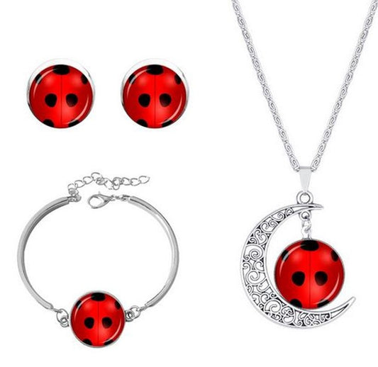 Collana luna con gemme