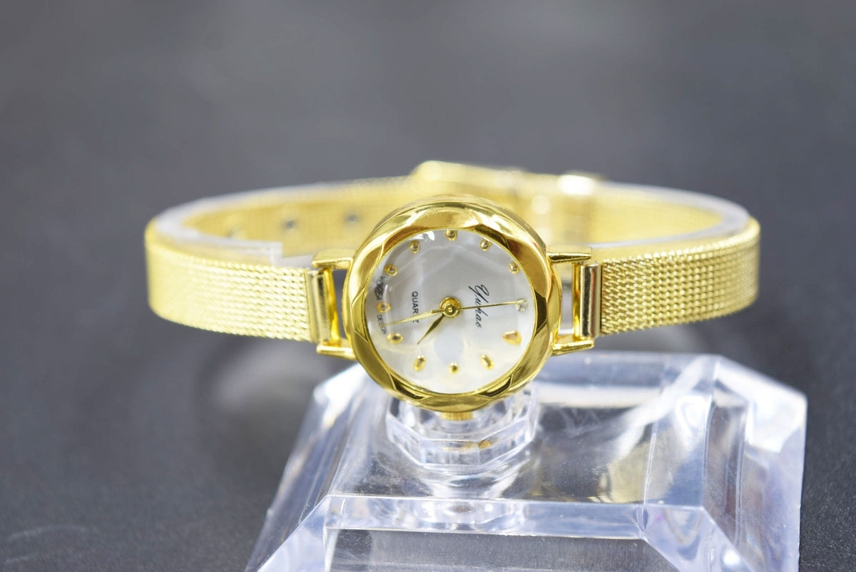 Orologio cinturino a maglia quadrante piccolo