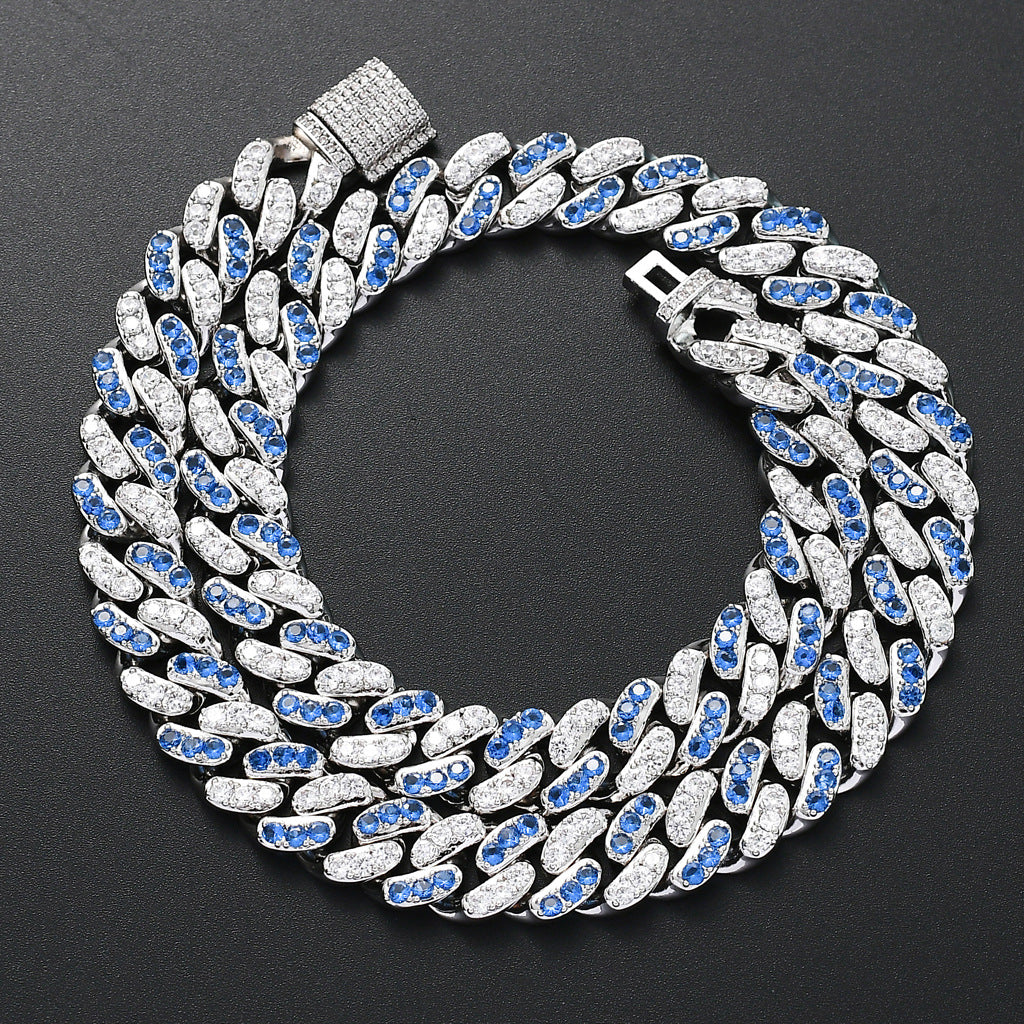 Collana acquamarina e zirconi