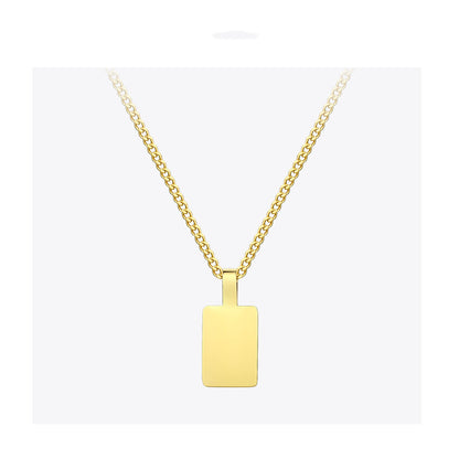 Collana pendente specchio