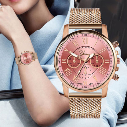 Orologio donna silicone cinturino a maglia