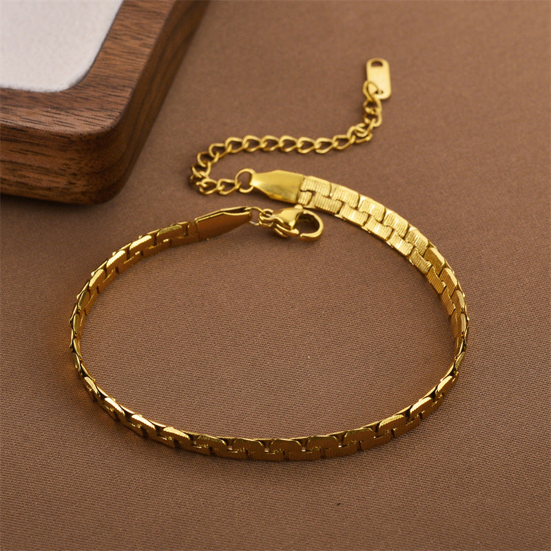 Bracciale cubana titanio