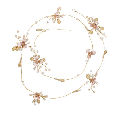 Fascia sposa fiori colorati