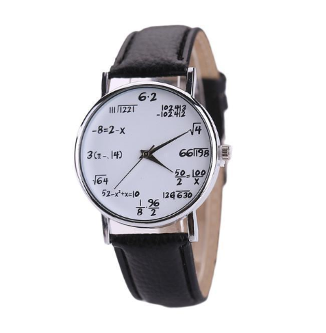 Orologio con simboli matematici