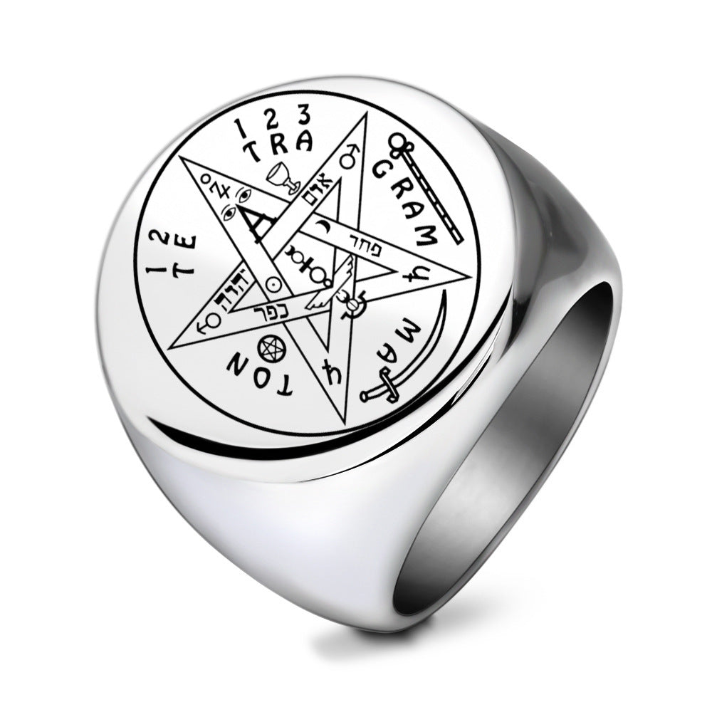 Anello stella geometrico