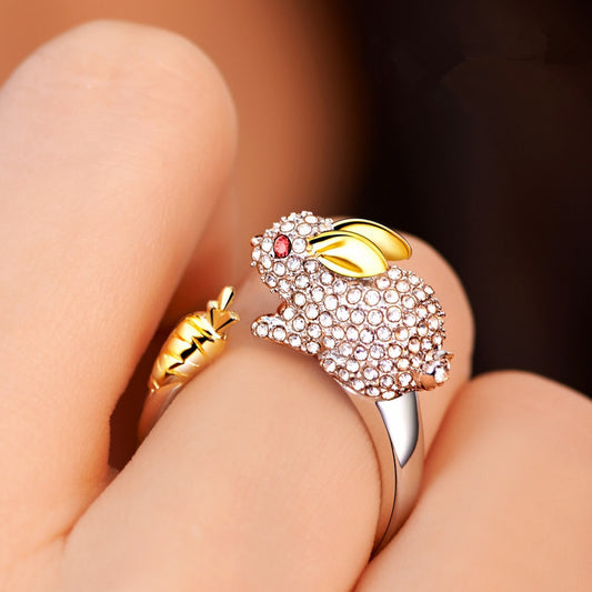 Anello zodiaco con strass