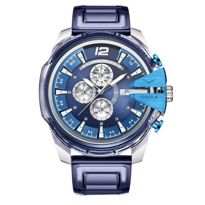 Orologio al quarzo impermeabile cinturino plastica