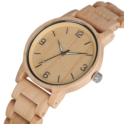Orologio in legno al quarzo