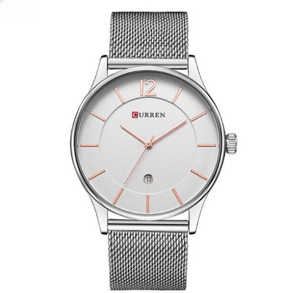 Orologio mesh quadrante grande