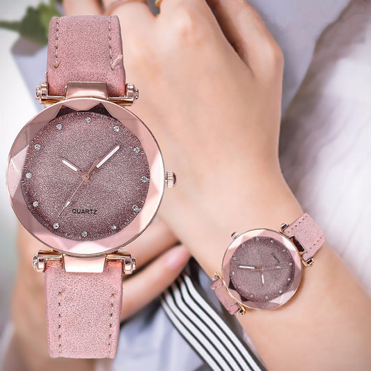 Orologio da donna cielo stellato in pelle