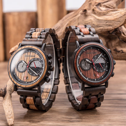 Orologio uomo legno incisione laser