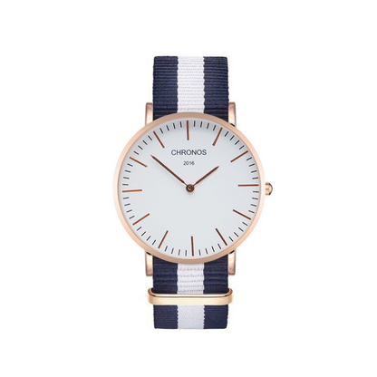 Orologio cinturino intrecciato di coppia