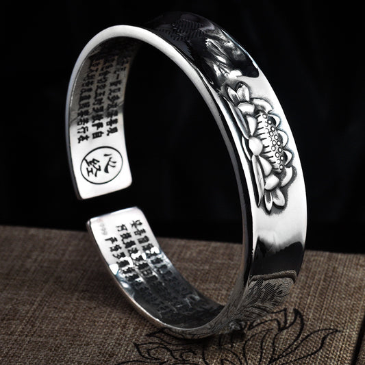 Bracciale loto con mantra