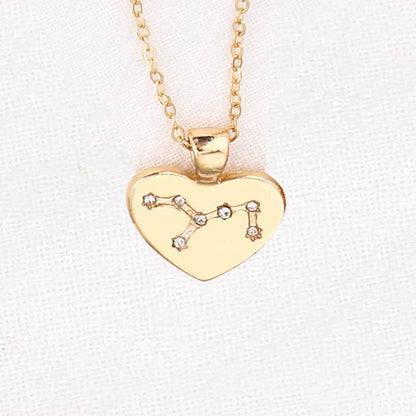 Collana Zodiaco con pendente diamante