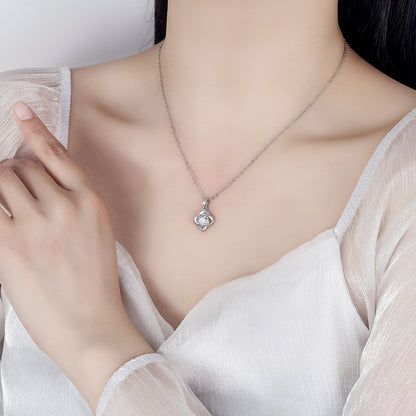 Collana trifoglio cuore