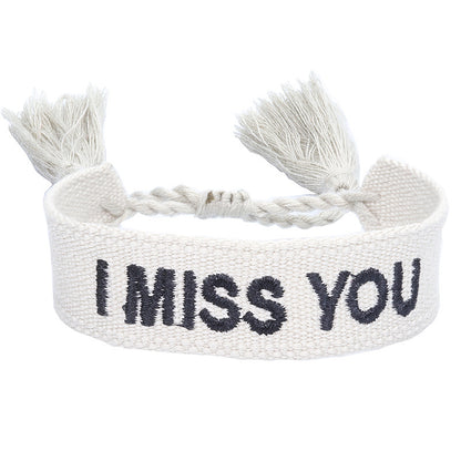 Bracciale coppia con ricamo