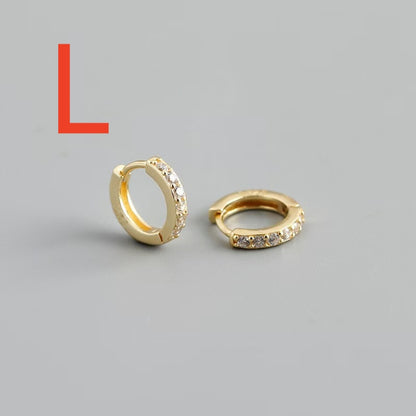 Orecchini creoli zircone