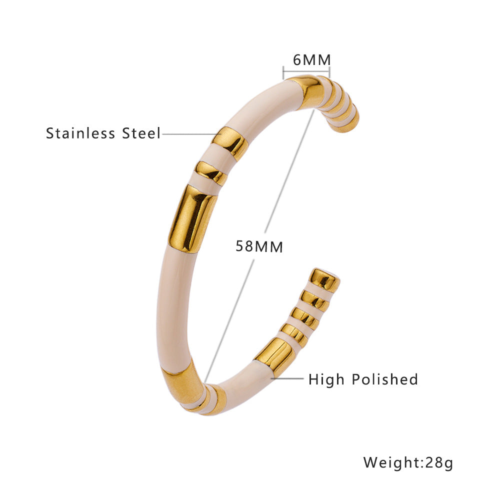 Braccialetto Bambù Titanio