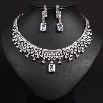 Set collana e orecchini zircone