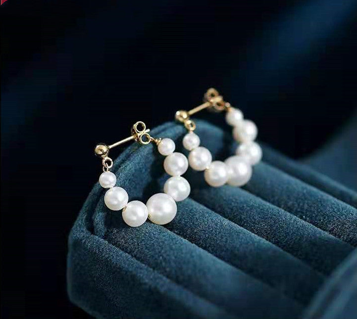 Orecchini clip con perle