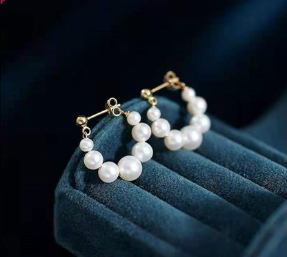 Orecchini clip con perle