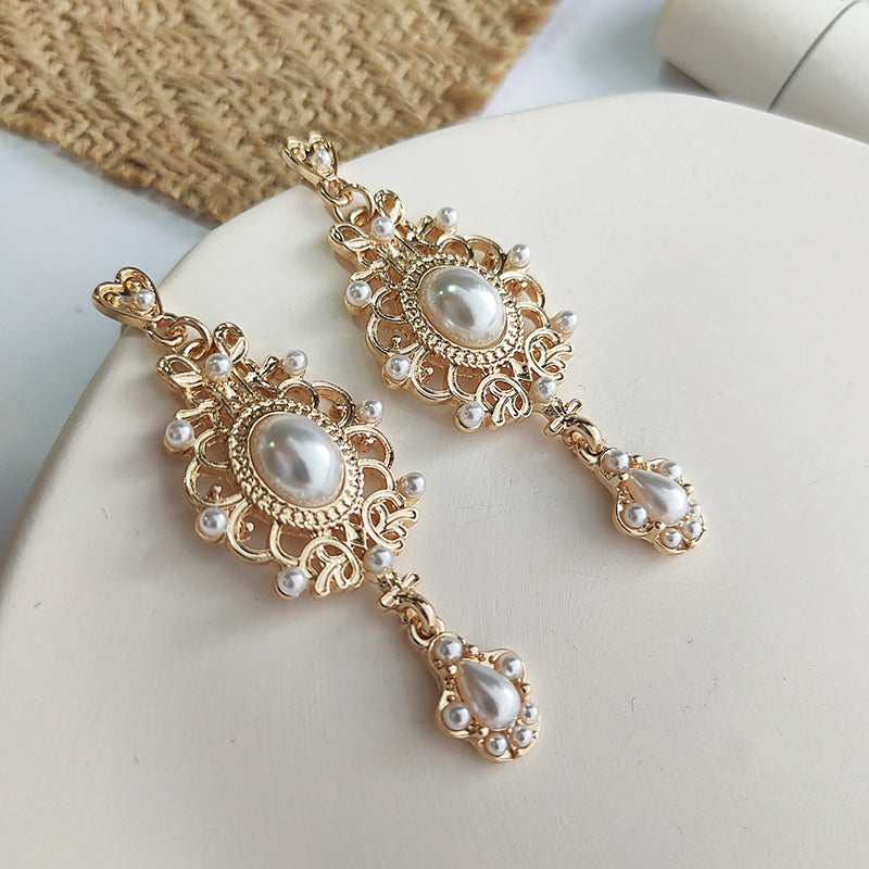 Orecchini perla barocco vintage