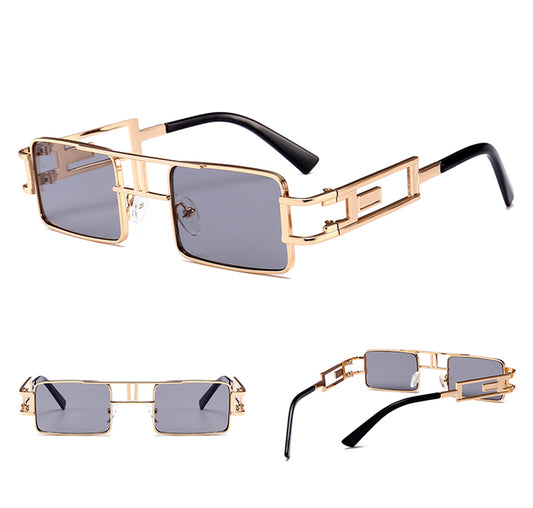 Occhiali rettangolari steampunk