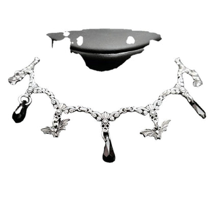 Collana pipistrello gotica punk