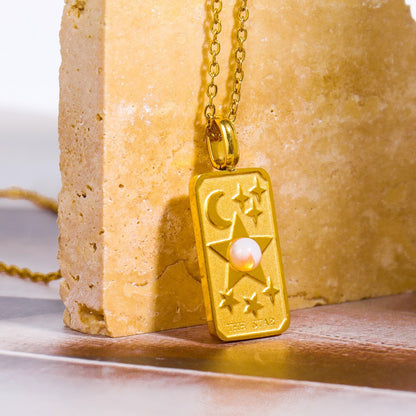 Collana sole luna opale