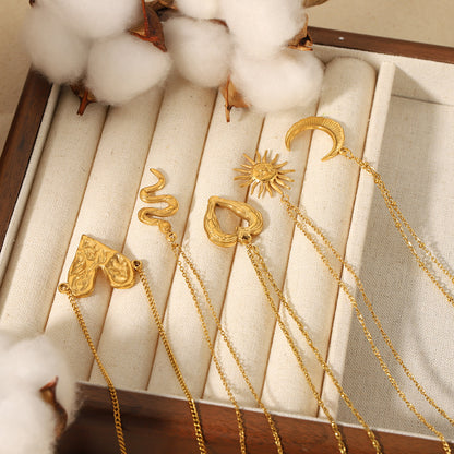 Collana cuore oro placcato