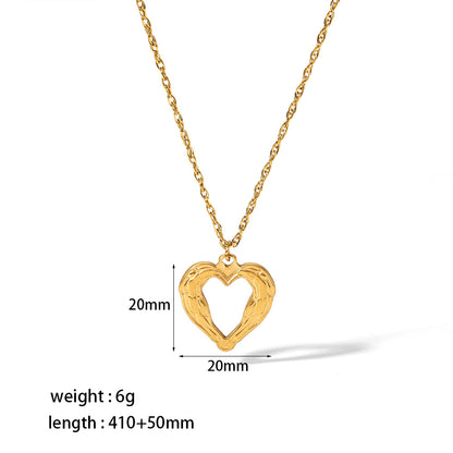 Collana cuore oro placcato
