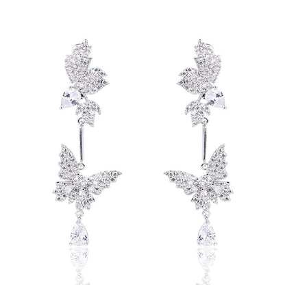 Set collana orecchini farfalla