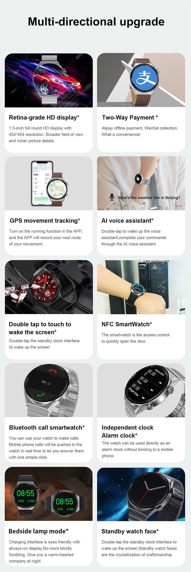 Smartwatch cardiofrequenzimetro con musica