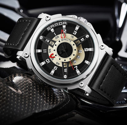 Orologio quadrante grande a cinturino in quarzo