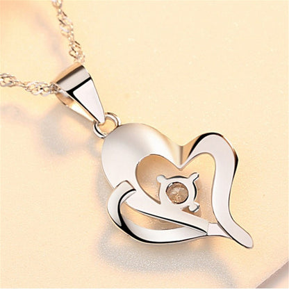 Collana corta pendente cuore