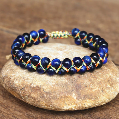 Bracciale occhio di tigre regolabile