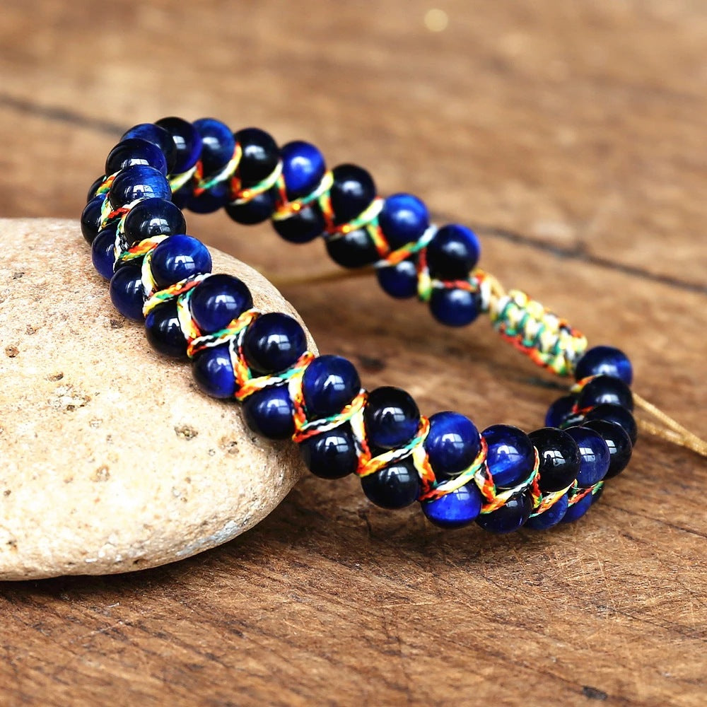 Bracciale occhio di tigre regolabile