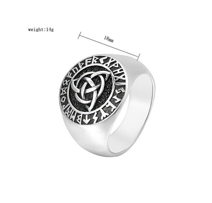 Anello vichingo titanio da uomo