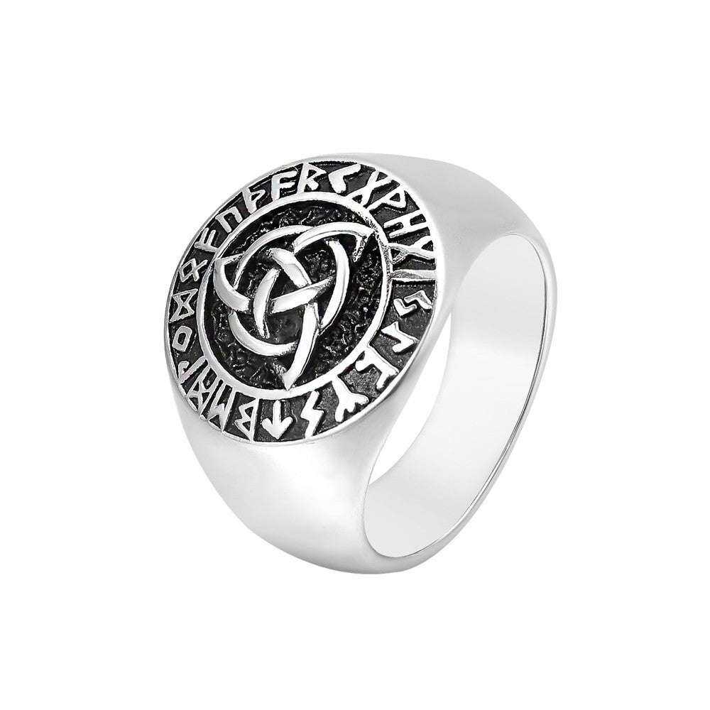 Anello vichingo titanio da uomo