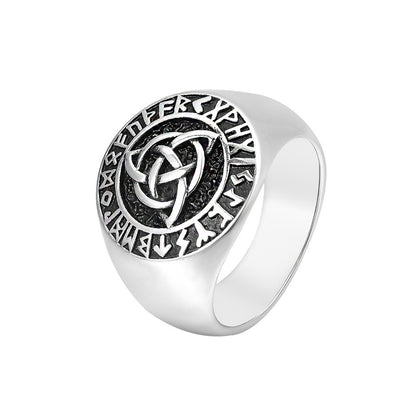 Anello vichingo titanio da uomo
