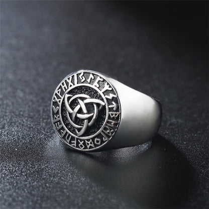 Anello vichingo titanio da uomo