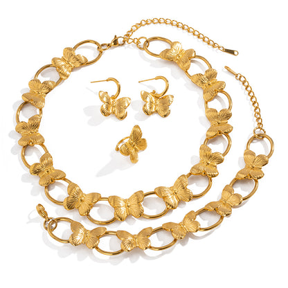 Collana farfalla dorata