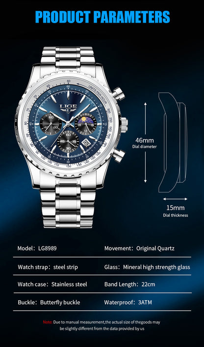 Orologio fasi lunari da uomo affari