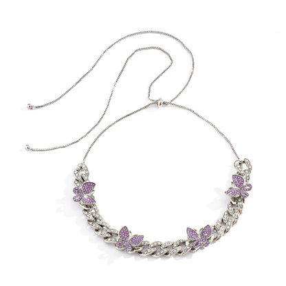 Collana farfalla colorata hip hop