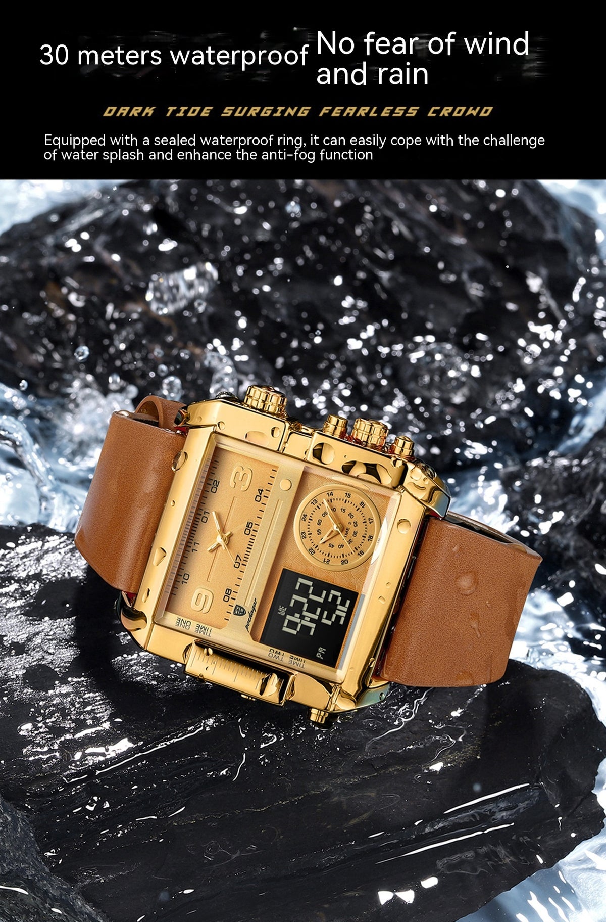 Orologio doppio schermo quarzo