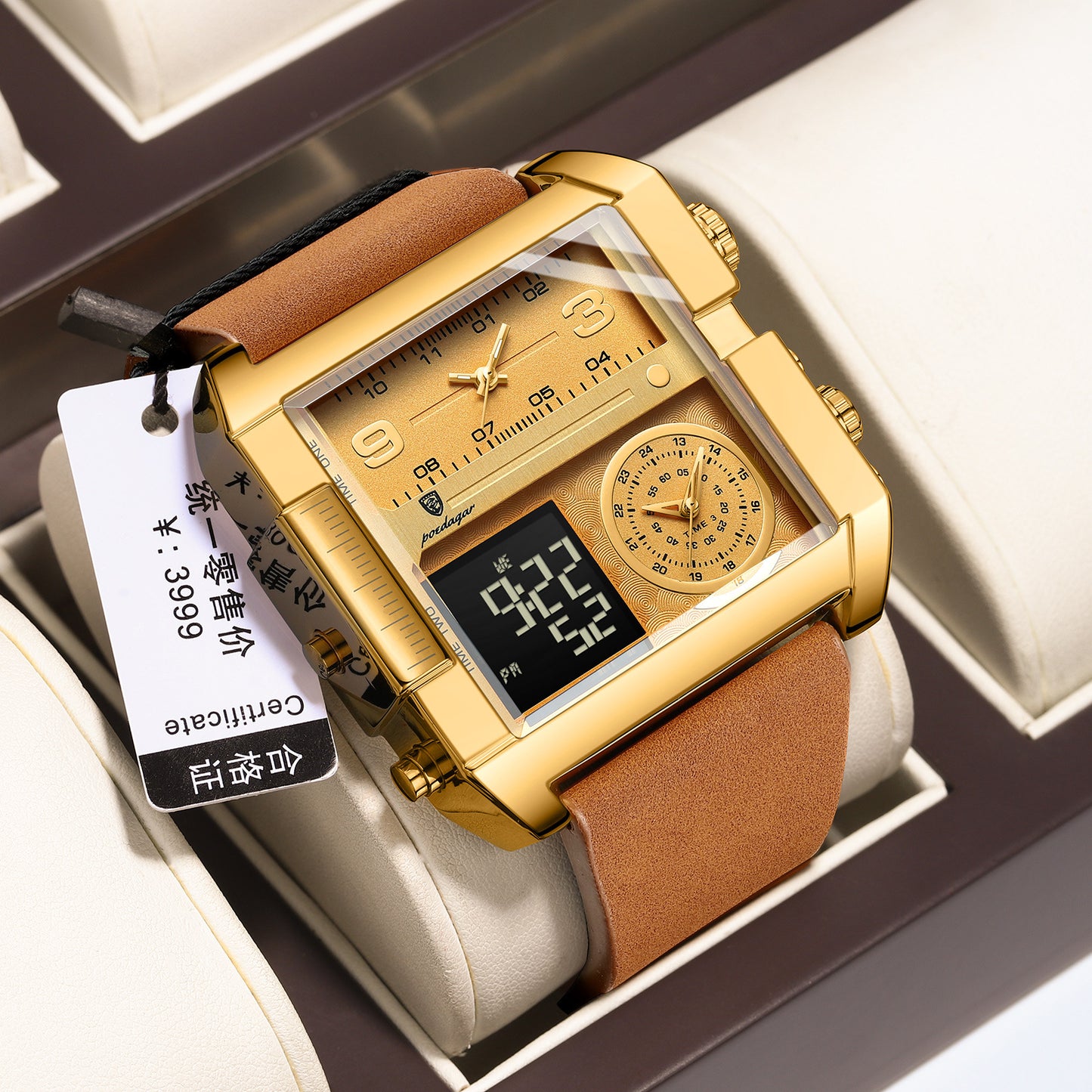 Orologio doppio schermo quarzo